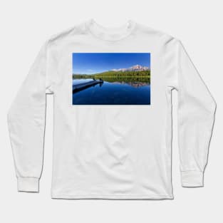 Patricia Lake and Pyramid Mountain, Jasper Long Sleeve T-Shirt